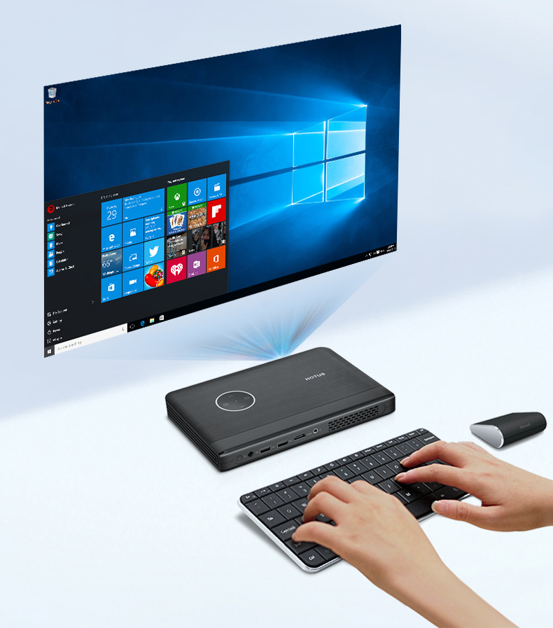 Care sunt caracteristicile unice pentru sistemul Windows Portable Smart Projecto