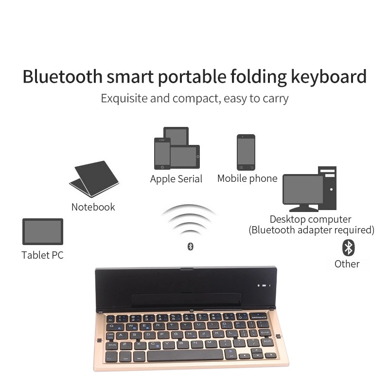 Tastatură Bluetooth pliabilă