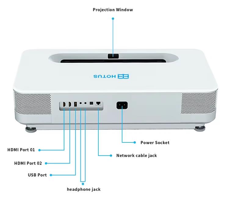 Laser film projector